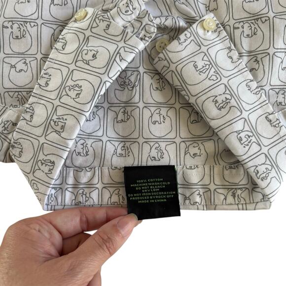 The Beatles Short Sleeve Dress Shirt Hard Day's Night White Cotton Men’s Size XL - Picture 5 of 6